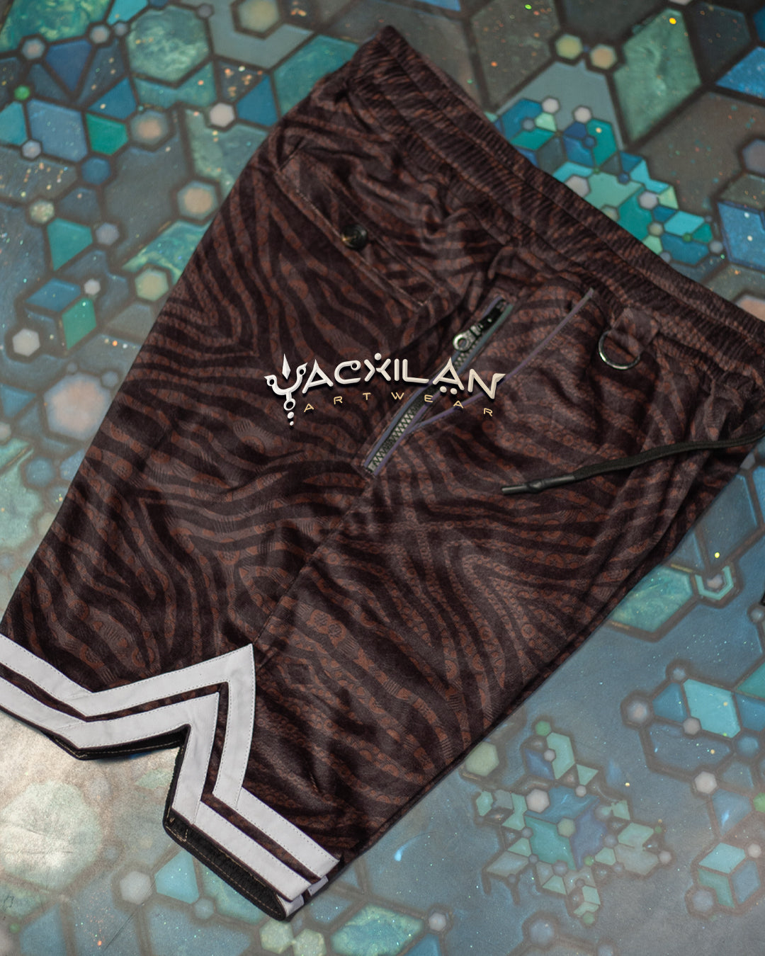 Boxing Short White Mountains Men / Velvet Fawn - SHERKANKA